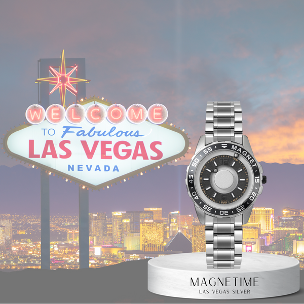 MAGNETIME - Las Vegas Silver Férfi 40mm