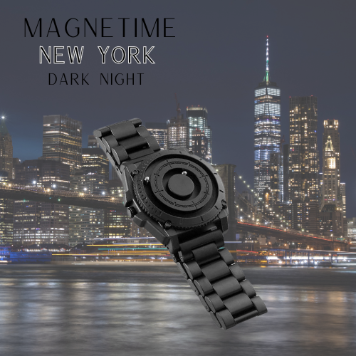MAGNETIME - New York Dark Night Quartz Férfi 40mm