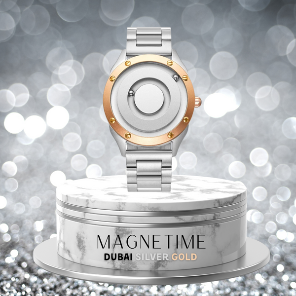 MAGNETIME - Dubai Silver Gold Quartz Női 40mm