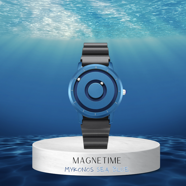 MAGNETIME - Mykonos Sea Blue Quartz Férfi 40mm