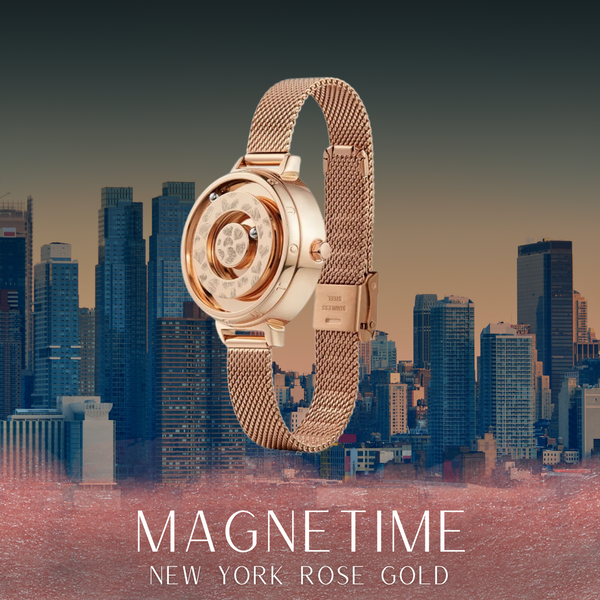 MAGNETIME - New York Rose Gold Quartz Női 35mm